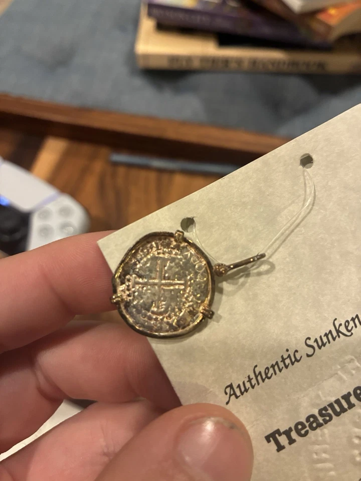 RARE 1622 Atocha Certified Gold Wrap Piece Of Eight Reales Silver Spanish - Image 3 of 4