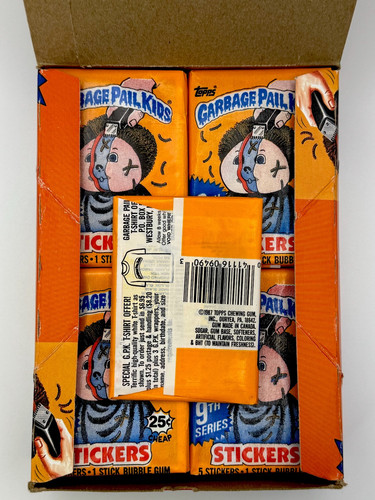 Topps Garbage Pail Kids 1987 9ª serie Canadá caja de cera completa 48 paquetes - Imagen 6 de 7