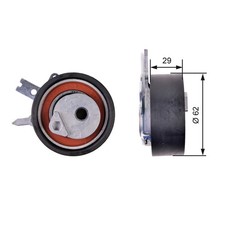 GATES Spannrolle Zahnriemen PowerGrip™ T43218 für DODGE JEEP NITRO CHRYSLER KK 3