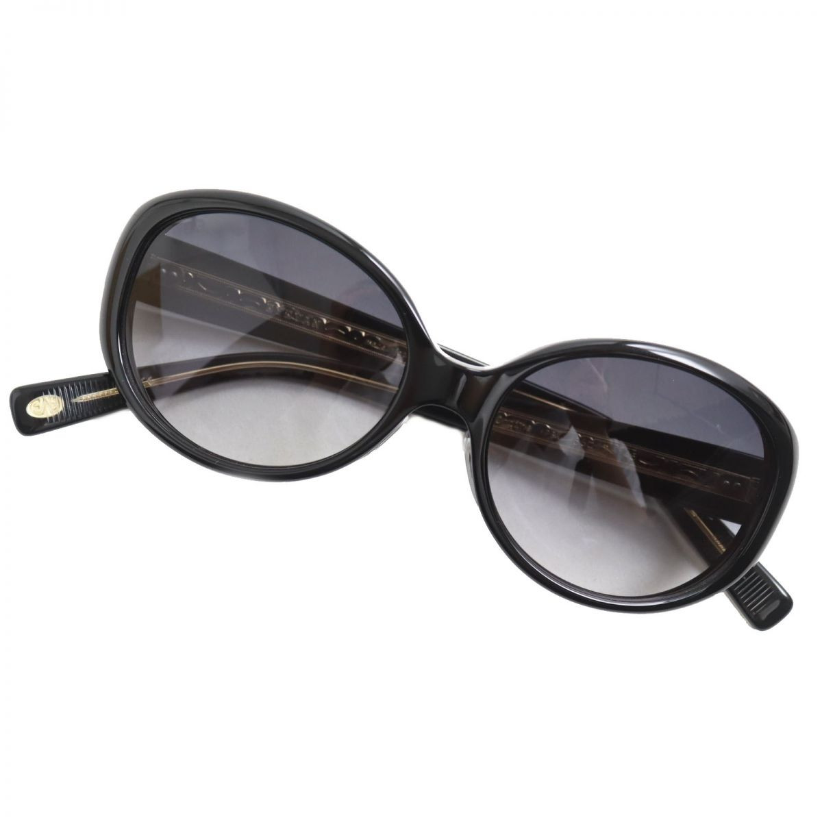 EYEVAN Ondine Sunglasses in Black Gold, Size 56-17-145, Made
