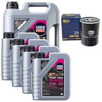 MotoröL Set 4400 5W-30 Liqui Moly 9 Liter + ÖLfilter FüR Mitsubishi L200 2.4