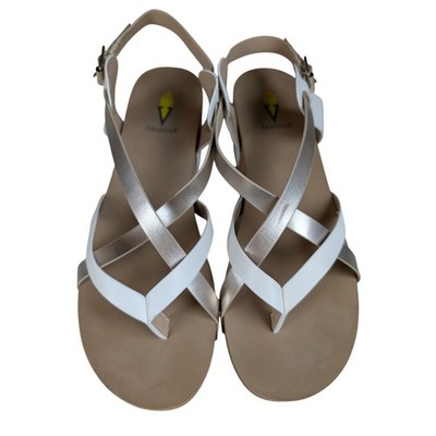 Volatile Women's Engie Multi Strap Thong Sandal Platinum Size 10