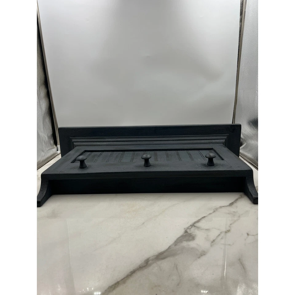 Clavijas de estante de madera negra de cobre ganchos decoración de pared por Mike Shirley Foto 2 de 4