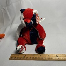 Ty Beanie Baby Patriot USA AMERICA Patriotic Flag on Foot Plush Bear