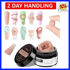 Solid Builder Gel for Nails Nude 3D Nail Art Gel Non-Stick Hand Hard Gel Scul...