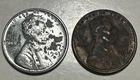 1943-D Lincoln Steel Wheat & 1948-D circulated (2 coins) penny set