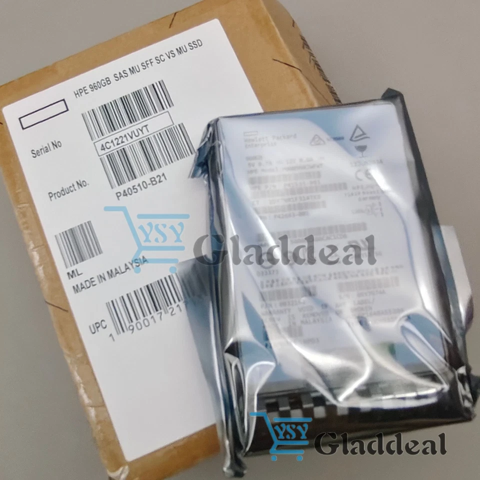 HPE P40510-B21 P41535-001 960G SAS 12G MU SFF Gen10 V2 GEN11 Server SSD - Image 3 of 4