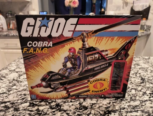 Hasbro GI Joe Retro Collection Cobra F.A.N.G Copter & Pilot Brand New In Box 