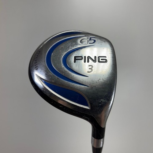 Ping G5 Fairway Wood - 3 Wood - 15 Degree - Ping TFC100F Stiff Shaft - Ping Grip - Picture 1 of 5