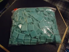 3lb(approx) Aqua Seafoam Blue Glass Mosaic Tiles – ¾x¾ Inch