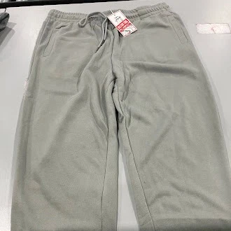 BASTION TRAIL MEN'S FLEECE DRAWSTRING JOGGER PANTS - SIZE: MEN M - HEATHER GRAY