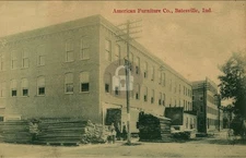 American Furniture Co., Batesville IN Indiana RPPC Photo Postcard COPY