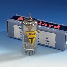 RARE 6060 Brimar Yellow T Tube 12at7 CV4024 E81CC Maxi-Pre = Strong+ M0175