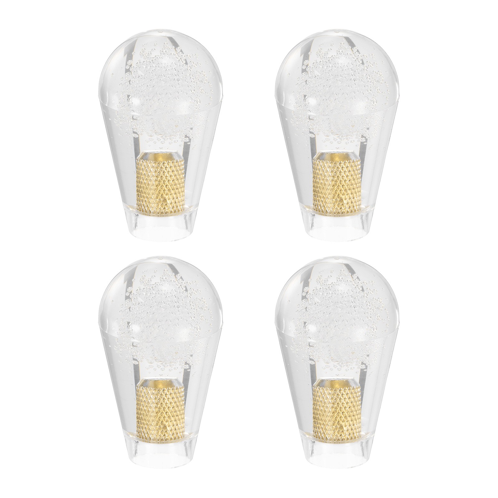 4Pcs M6-5.5 Ellipse Arcade Joystick Head 30mm Oval Rocker Balltop Handle White