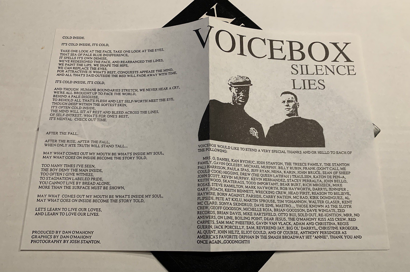 VOICEBOX Silence Lies 7” Clear Vinyl-Underdog No For An Answer Supergrub 411