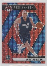 2024-25 Panini Mosaic NBA Greats Red Mosaic Prizm Dirk Nowitzki #295 HOF 1bn9