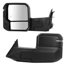 1 Pair Manual Fold Turn Signal Tow Mirrors For 2022-2023 Toyota Tundra