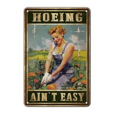 Garden Sign Gardening Garden Metal Signs Outside Decor Gift For Gardener Hoei...