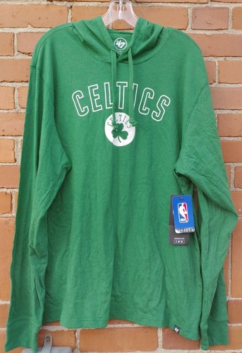 Boston Celtics NBA 47Brand Pullover Hoodie Size XL Mens NWT Green - Picture 2 of 9
