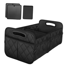 Collapsible Car Organizer with 6 Pockets, Multi-Compartment Trunk Large Black