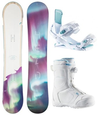HEAD Stella 143 Women's Snowboard+HEAD Bindings+HEAD Women's BOA Boots NEW