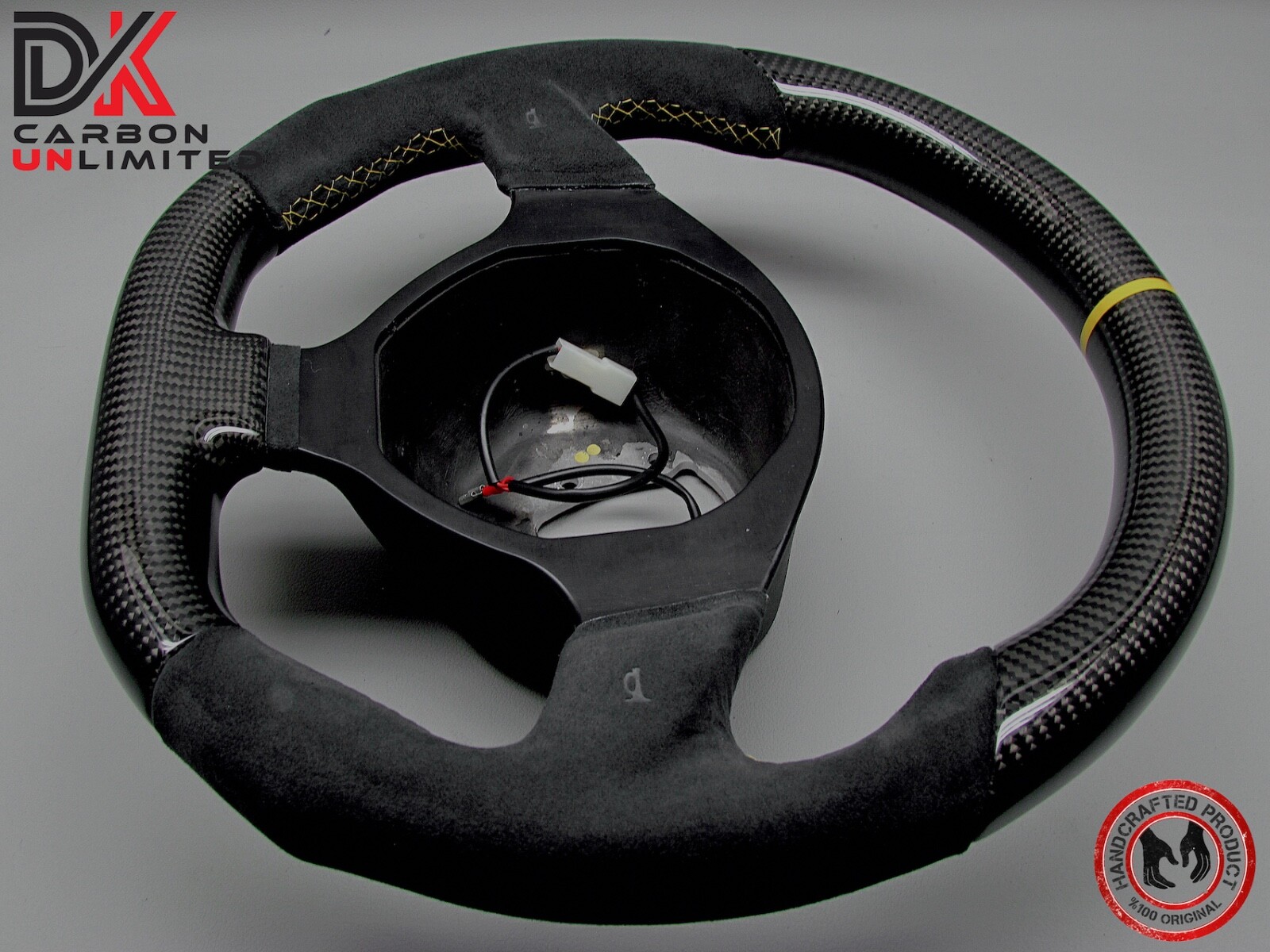 Lamborghini Murcielago LP670 LP650 LP640 Yellow Ring Carbon Steering Wheel v3