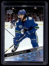 2020-21 Upper Deck Young Guns Jalen Chatfield Rookie #452 Vancouver Canucks