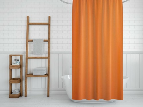 Extra Wide Bathroom Fabric Shower Curtain White Grey Blue 240 Wide by 180cm Drop - Picture 91 of 108