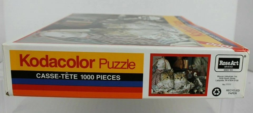 Kodacolor 1000 piezas Gatitos PUZZLE SELLADO En la Sala de Juguetes Arte Rosa #77777 RARO NUEVO Foto 4 de 4