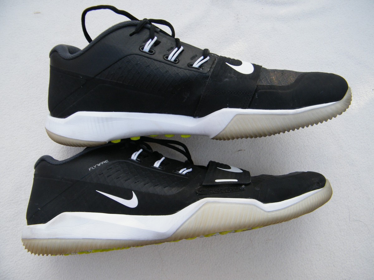 Nike Flywire Alpha Menace Turf Low Football Shoes Black 