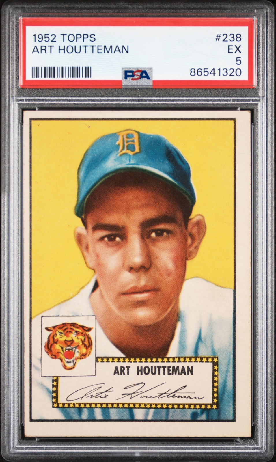 1952 Topps #238 Art Houtteman Tigers PSA 5