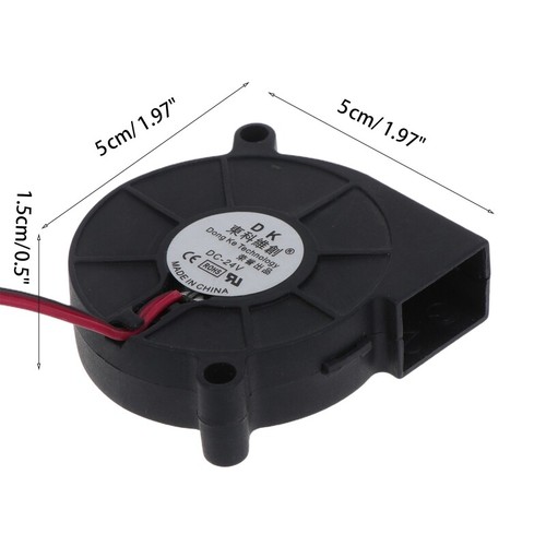 5015 Silent Blower 5V 12V 24V Oil Bearing Humidifier Fan 5CM 3D Printer - Afbeelding 8 van 16