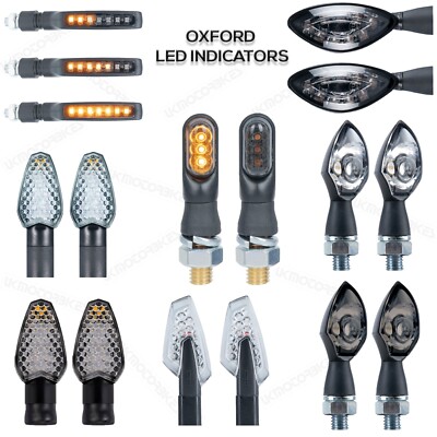 Oxford LED E-Kennzeichen Motorrad Roller Straßenzulassung Blinker inkl. 2 Widerstände
