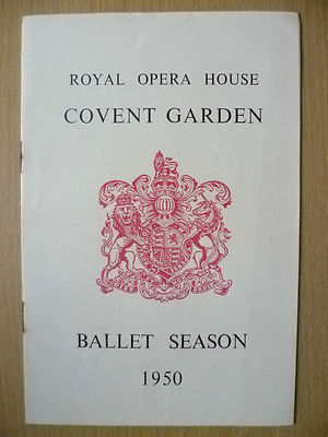 Ballettprogramm 1950 - LE LAC DES CYGNES ~ Königliches Opernhaus.