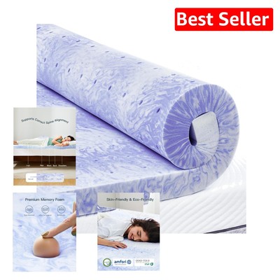 Transform Your Sleep with 4 Inch Queen Memory Foam Topper - Pressure Relief