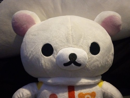San-X Rilakkuma Astronaut White Space Suit 14" Plush Stuffed Animal Round 1 NEW - Picture 5 of 5
