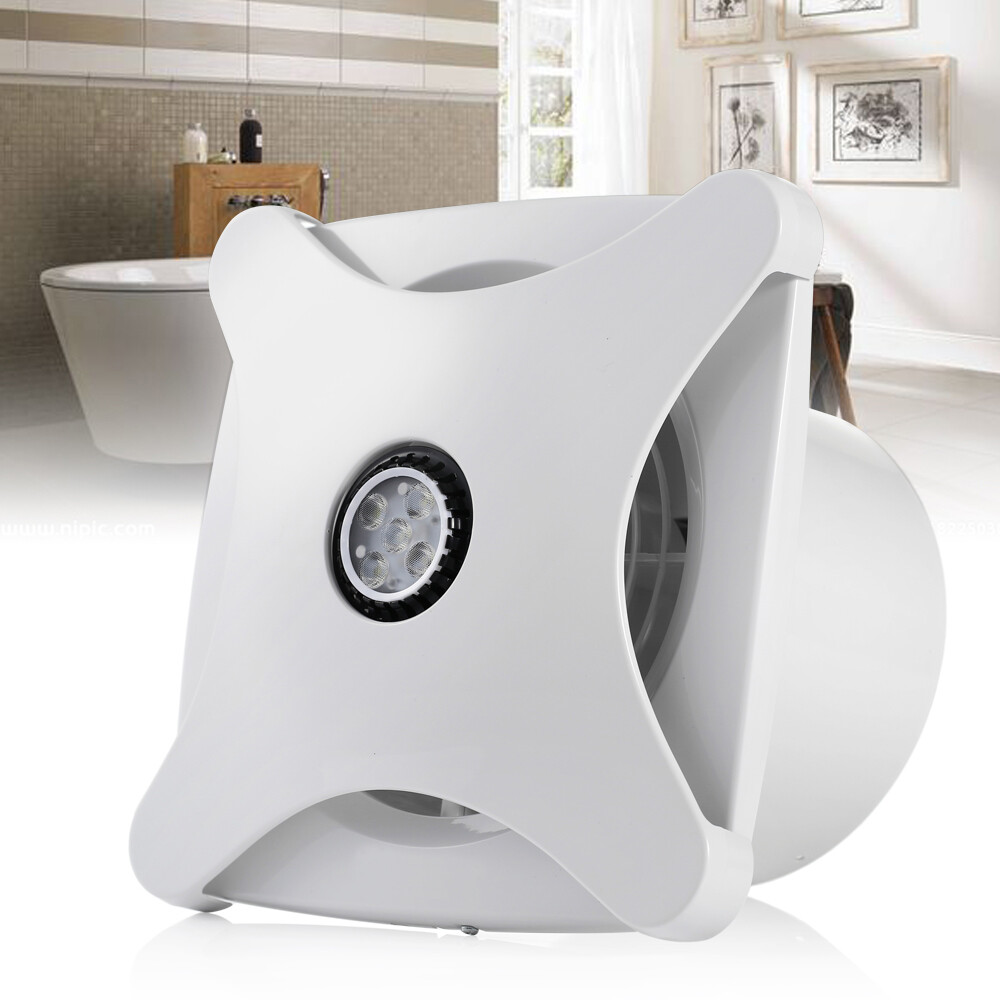 Bathroom Ceiling Ventilation Fan With LED Light Air Vent Exhaust Bath  Toilet 28W | eBay