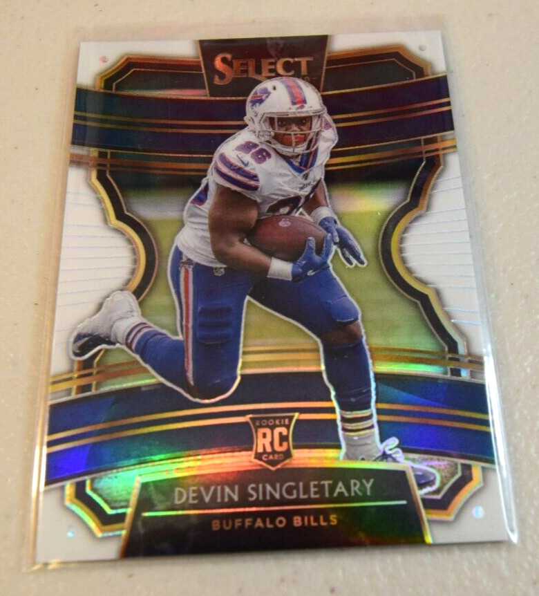 2019 Panini Select DEVIN SINGLETARY Concourse Level RC #26 - /35 WHITE PRIZM