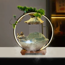 Desktop Water Fountain Indoor Relaxation Desktop Water Fountain with Water Pump