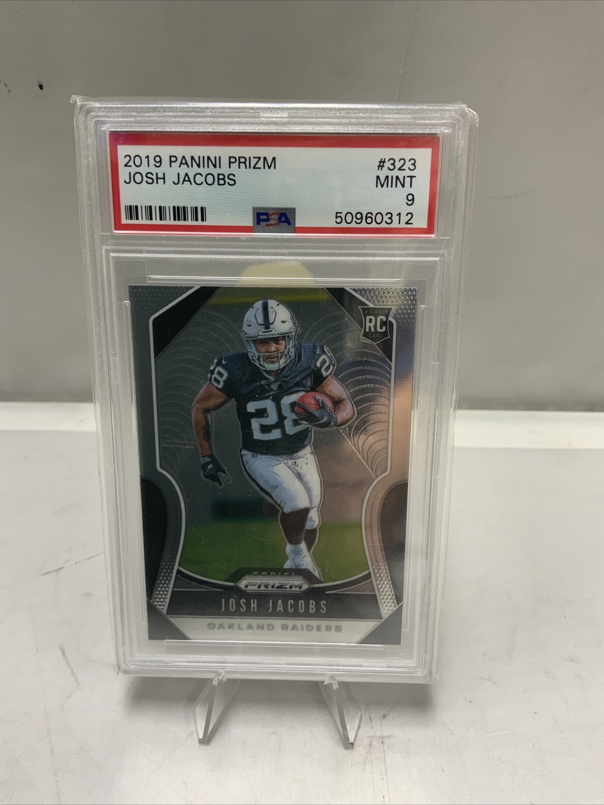 2019 Panini Prizm Josh Jacobs #323 PSA 9 Oakland Raiders