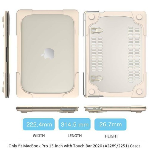 Hard PC Stand Shell Case Cover For Macbook M2 M3 Air 13 15 Pro 16 14 11 12 inch - Picture 25 of 72