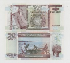 BURUNDI 50 FRANCS 2006 PICK 36F UNC