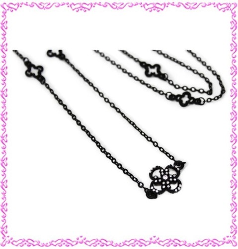 Brighton Crystal Moon Long Black Crystal Long Necklace - Picture 2 of 4