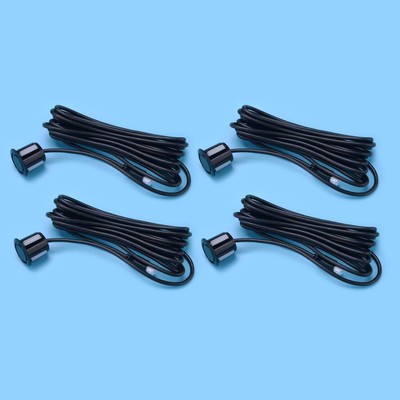 4pcs Car Bumper Reverse Parking Assist Sensor + 250cm Cable 18.5mm