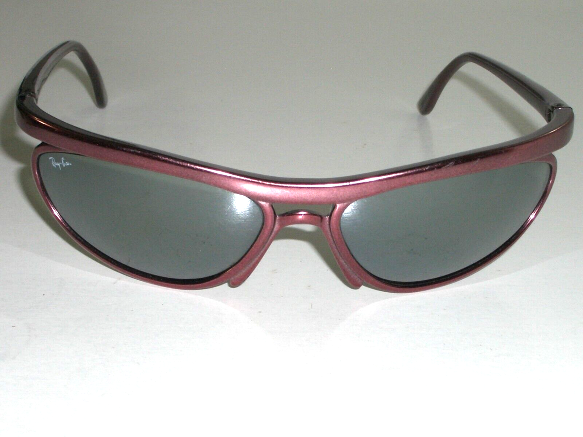 B&L RAY BAN W2493 YQAS PS5 FULL MIRROR CRIMSON RAGE PREDATOR WRAPS