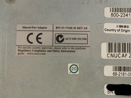Cisco SPA-4FE-7304 4-Port 10/100 Fast Ethernet Shared port Adapter - Picture 9 of 9