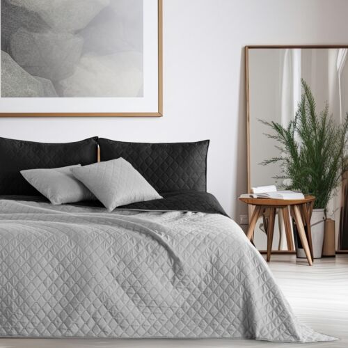 Tagesdecke Bettüberwurf Allzweckdecke Wohndecke Wendedesign Steppung 562 - Bild 9 von 25