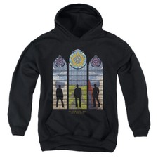 Supernatural Kids Hoodie Stained Glass Silhouette Black Hoody