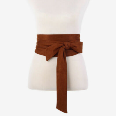 Japanese Retro Bows Obi Belt Wide Strap Sash Tie Coat Dress Corset Wiastband Red