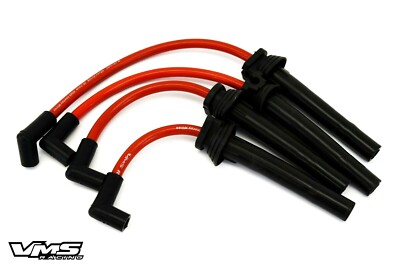 VMS RACING RED 10.2MM SPARK PLUG IGNITION WIRES CABLES FOR 02-06 MINI COOPER 1.6
